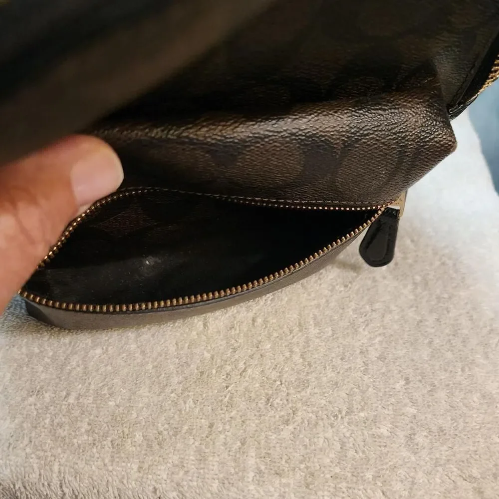 Coach Brown and Black Mini Backpack